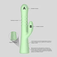 WINYI Supplier WHolesale OEM ODM 2023 New thrusting rabbit Vibrator sex toy wholesale G spot clitoal stimulating Expandable vibrator for women-thrusting rabbit vibrator-Swelling Rabbit Vibrator