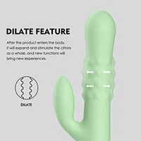 WINYI Supplier WHolesale OEM ODM 2023 New thrusting rabbit Vibrator sex toy wholesale G spot clitoal stimulating Expandable vibrator for women-thrusting rabbit vibrator